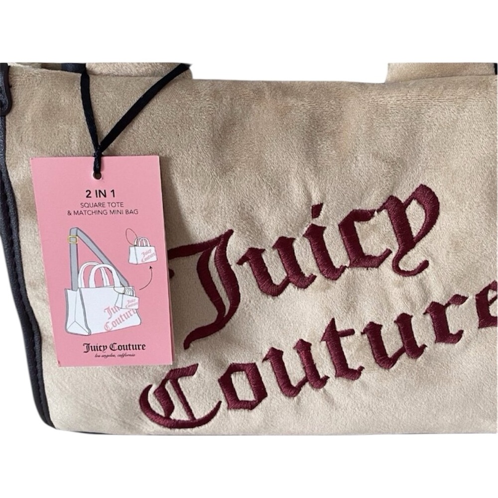 JUICY COUTURE Bag Better Together Mini Tote - Beige $79 - Picture 2 of 5